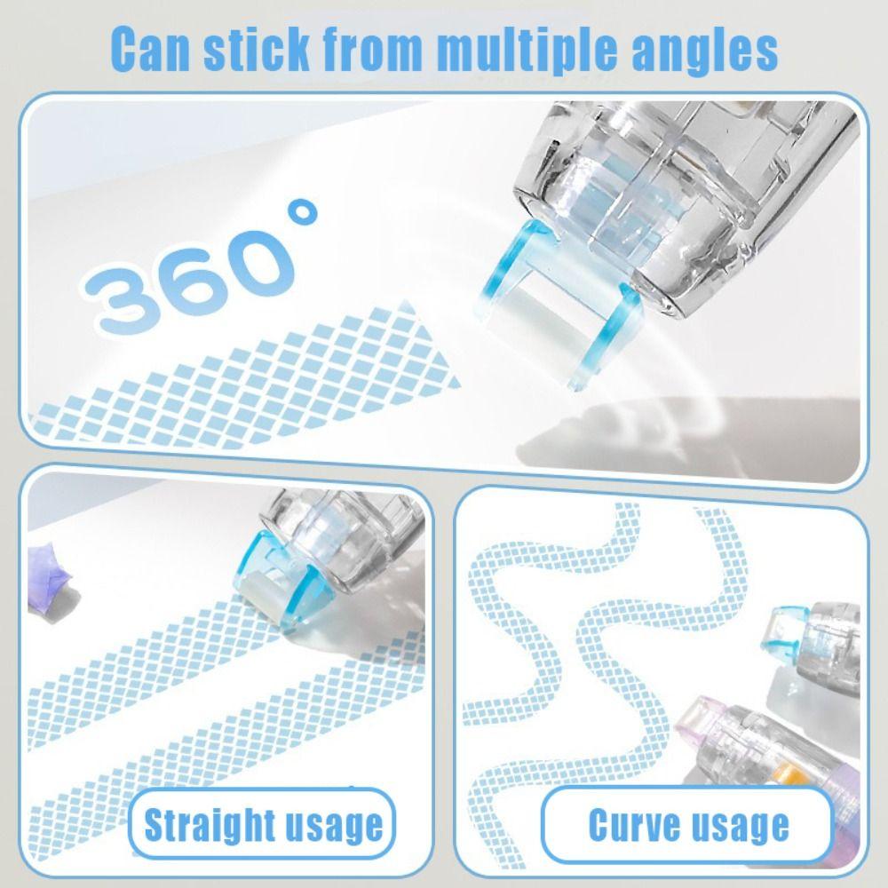 DIY Scrapbooking Dot Glue Press Type Double Sided Adhesive Glue Tape Student Stationery