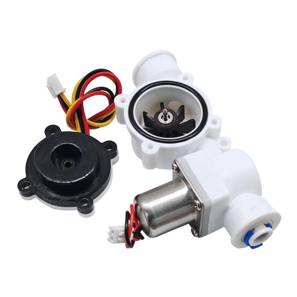 Water Flow Sensor Switch Hall Effect Liquids Flowmeter Watch Control Machine Valve Integrated Valve 1.8~5V 1/4" Thread