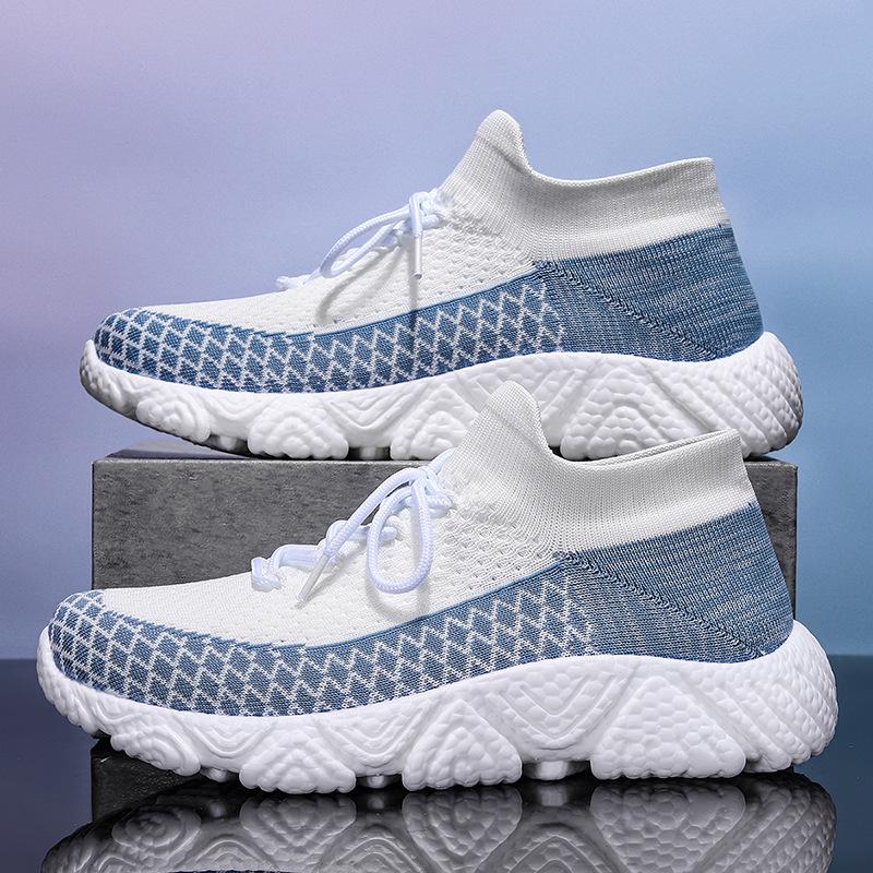 

Large size 2025 new fly-woven mesh breathable sports shoes men s casual travel shoes lightweight running shoes men s 36