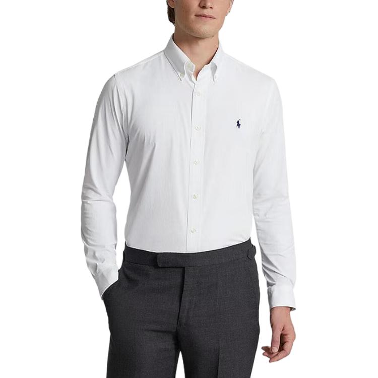 

Polo Ralph Lauren Классический крой Эластичный твил Длинный рукав Тканая рубашка Мужские рубашки 710900548-002 XL