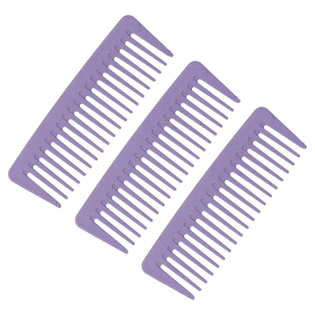 10PCS Wide Tooth Comb Detangling Ergonomic Handle Portable Hair Care Comb for for Curly Wet Long