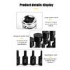 14pcs 1 2in Hex Bit Socket Set Electric Wrench Ratchet Wrench Hex Bits Accessory Car Repairing Machine Maintenance