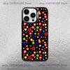 Colorful Star Phone Case For iPhone 17,16,15,14,13,12,11 Pro Max Plus Colorful Gradient Soft TPU Black Cover