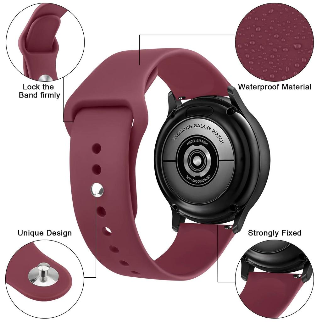 Silicone Watch Band Quick Release 20mm 22mm Strap Universal Replacement Sports Bracelet Smartwatch Accessories Wrist Watchband 3