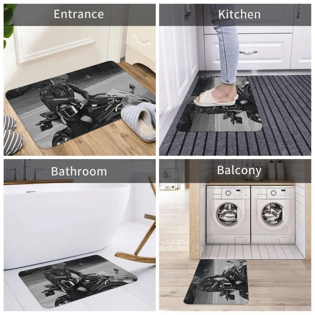 Kit Connor Heartstopper Non-slip Doormat Tom Felton Draco Malfoy Photo Carpet Bath Bedroom Mat Prayer Home Pattern
