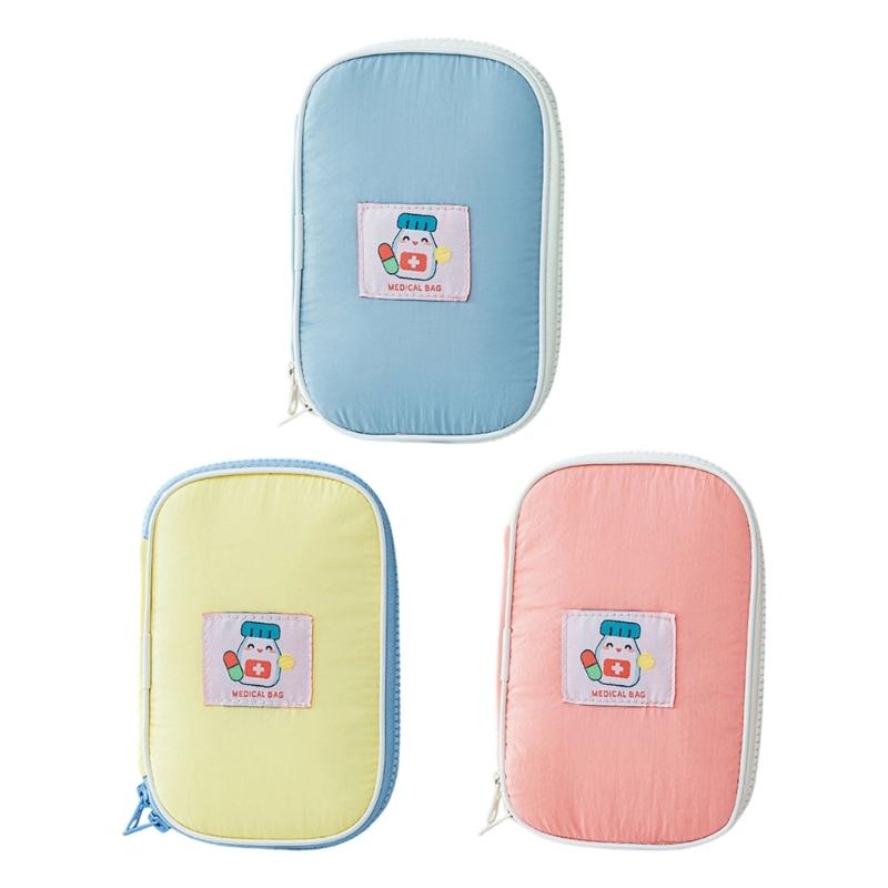 Large Capacity Waterproof Medicine Portable Durable Nylon First Aid Storage Bag For Travel Camping Home Emergency Use