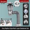 Anti-odor Leak-proof Drain Stopper for Washbasin Countertops - Space-saving Basin Accessory
