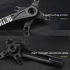 170mm/172.5mm Mountain Bike Crankset Aluminum  Alloys Bicycles Crank Arm Square Hole Cranks Cycling Accessories Enduring