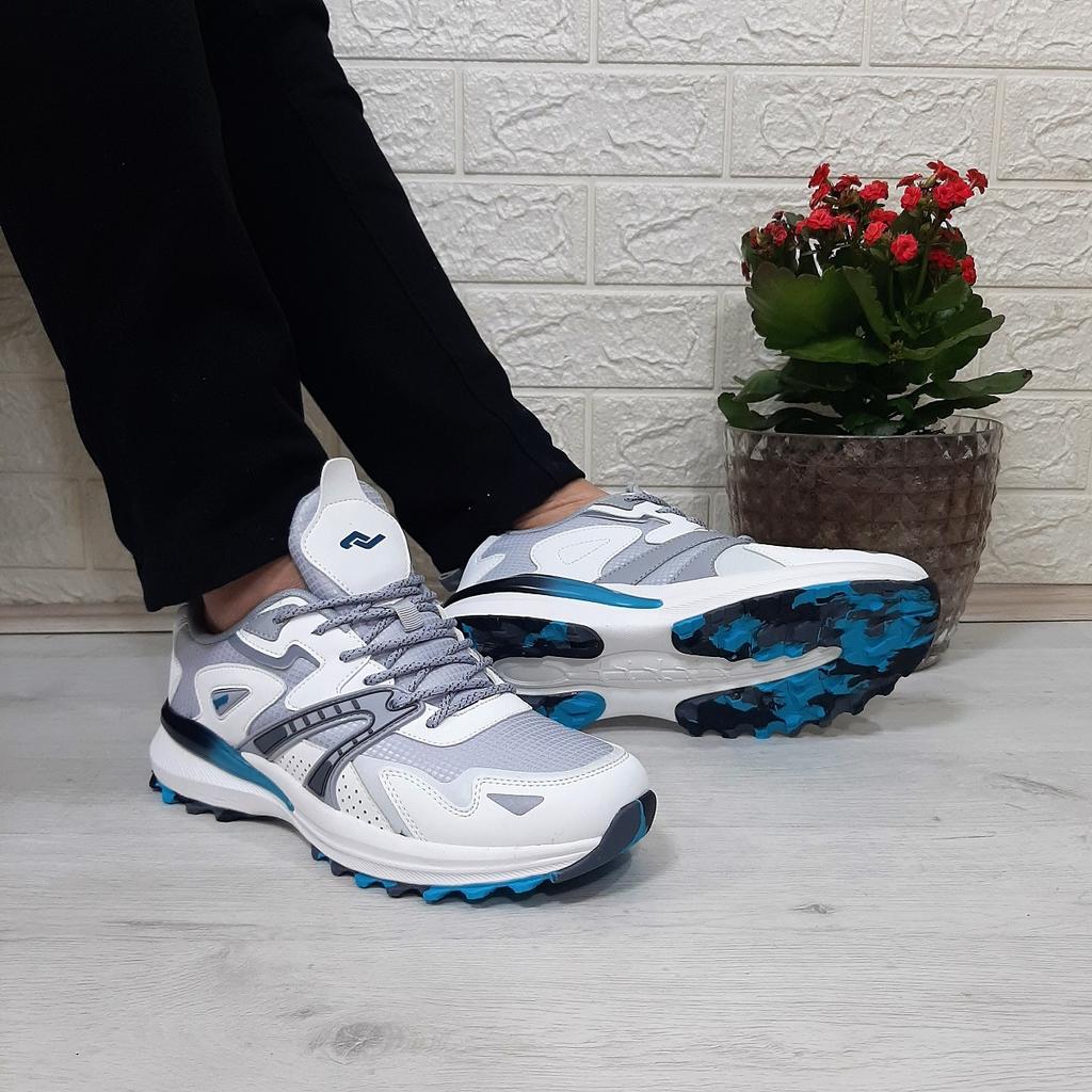 Jump 29725 White Gray Anatomical Insole Men's Sports Shoes