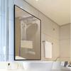 Frameless Aluminum Alloy Glass Bathroom Makeup Mirror