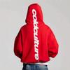 Unisex Oversize Bluza z Kapturem z Naszywką z Haftowaną Literą Casualowa Streetwear Nastolatki Dorośli