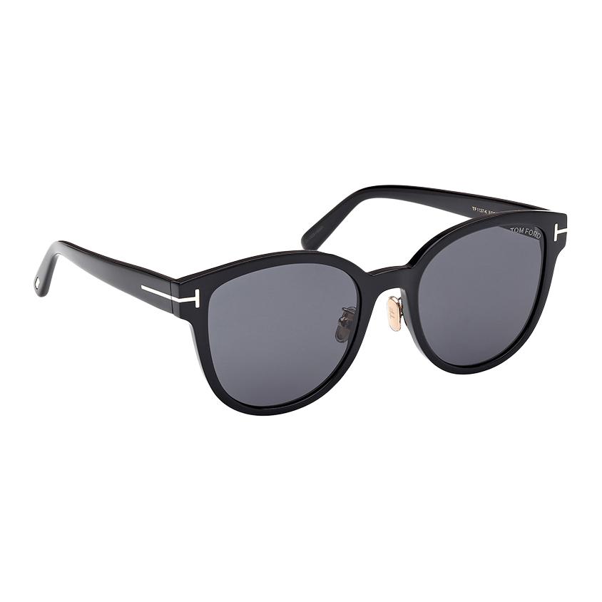 TF Mirror Leg Logo Cat Eye Sunglasses Unisex sunglasses Black FT1137K-5501A