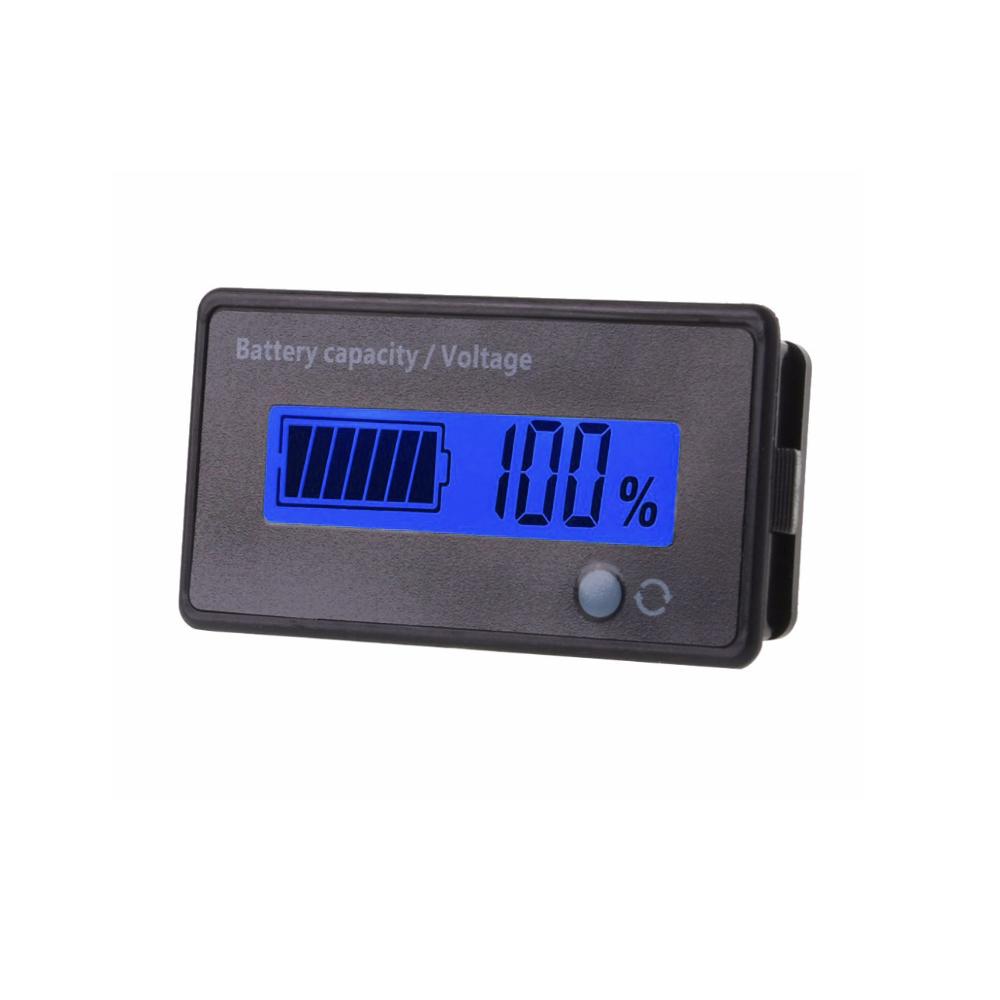 DC7-100V Lithium Lead Acid Battery Capacity Indicator Power Display Meter 9V 12V 24V 48V LED Digital Voltmeter Voltage Tester