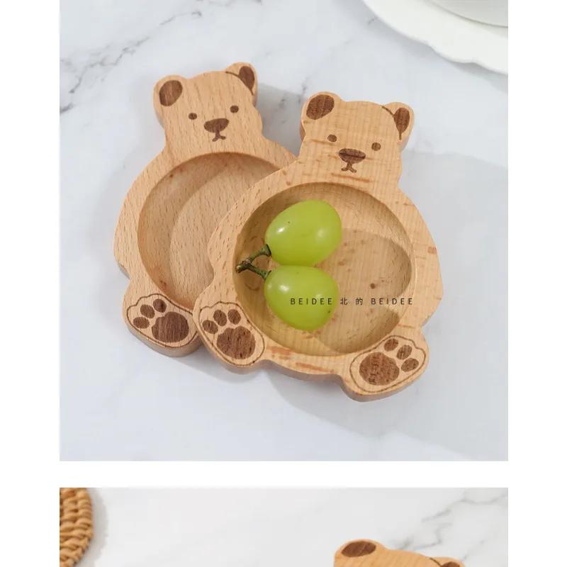 2 Stück Nordische Buche Bär Geschirr, Gewürzschale, Cartoon Restaurant Saucen- und Essig-Saucieren