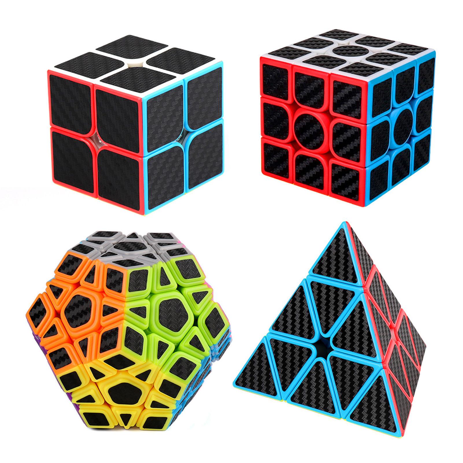 

4 шт. Головоломка на скорость Детская Взрослая Изысканная Забавная Портативная АБС-пластик Наклейка из углеродного волокна Игрушка-головоломка на скорость