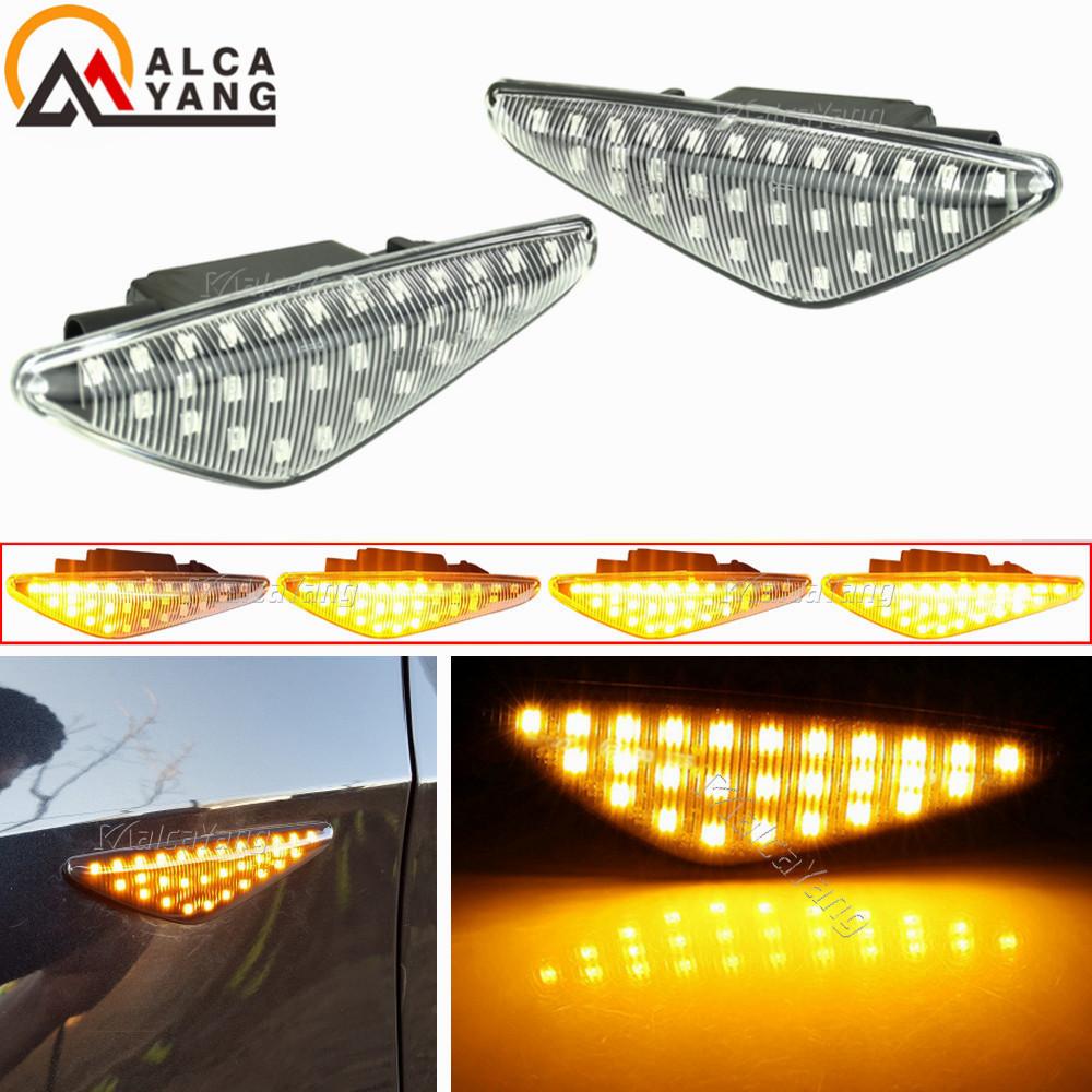 

For BMW X3 F25 X5 E70 X6 E71 E72 2007-2019 Sequential Flashing LED Turn Signal Side Marker Lights