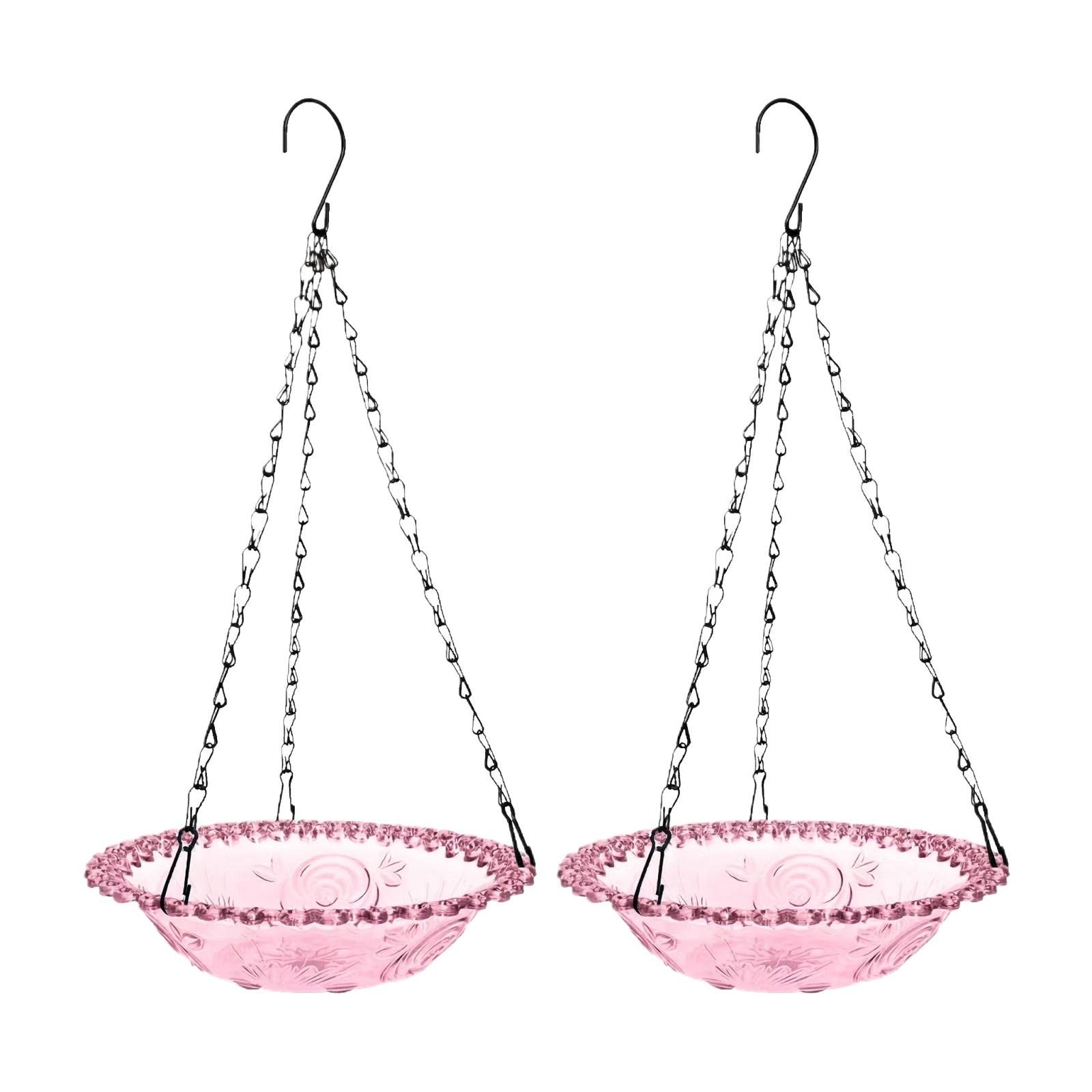 

Подвесная кормушка для птиц, Декоративное уличное купальница для птиц, Балконный садовый кормушка-украшение. фиолетовый