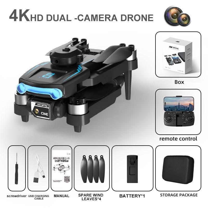 F169 Foldable 8K Dual Camera Drone with Optical Flow Positioning and Remote Control for Aerial Photography