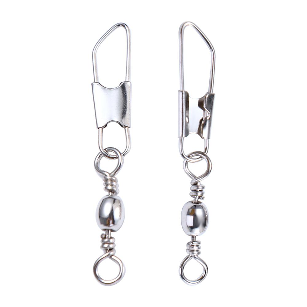 Snap Fishing Tools Line Connector Fishing Connector Fishing Swivels Metal Connector Solid Ring
