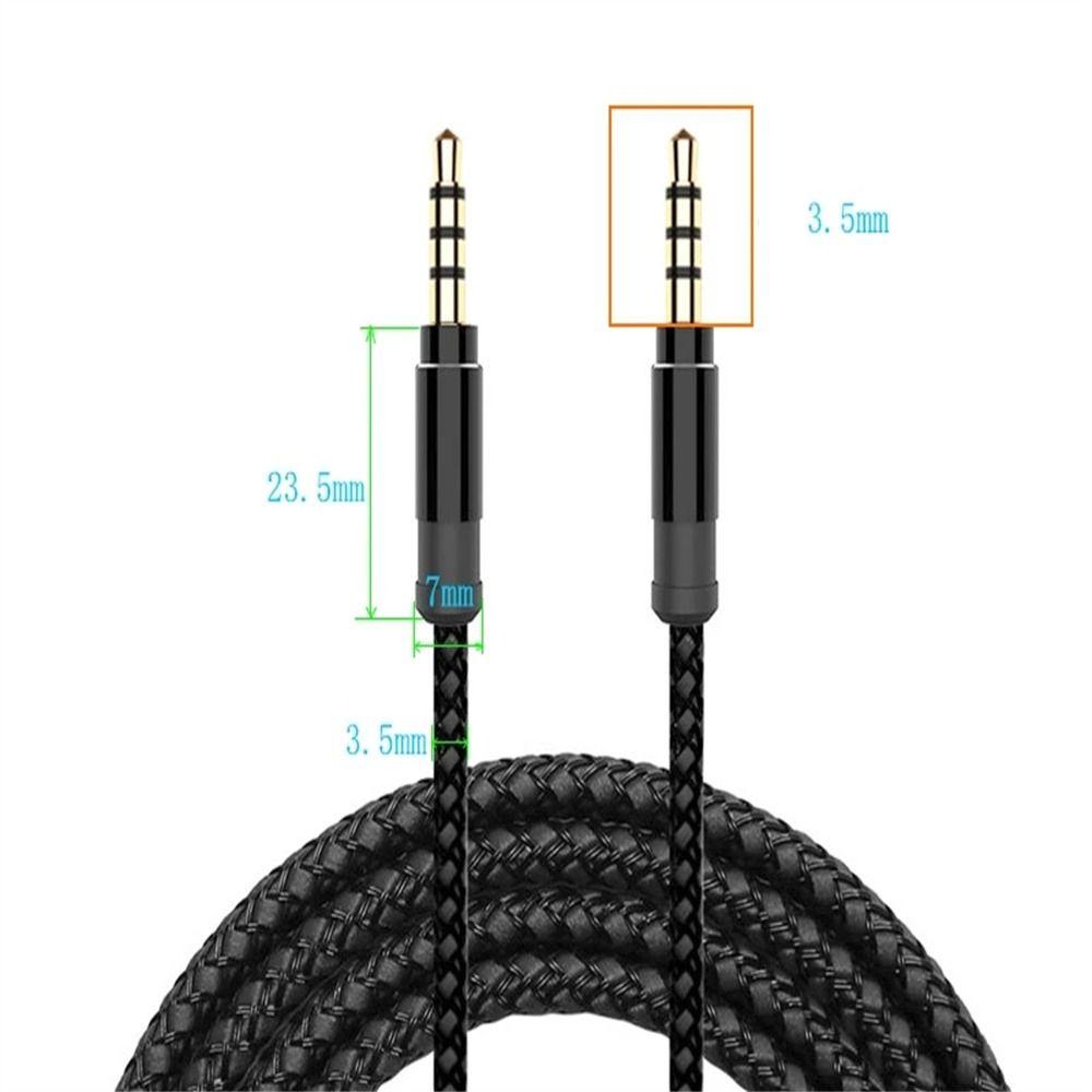 MP3 3.5mm Male to Male 4 Poles Cable 3.5mm Audio Cable Audio Adapter Cord AUX Cord Car AUX Cable