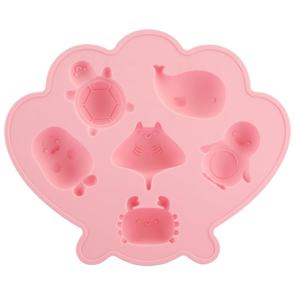 Silicone Ice Cube Trays with Cute Marine Life Shapes Ice Maker Easy To Release for Cocktails Whiskey Cool Drinks Tea Coffee
