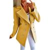 Women Solid Open Front Cardigan Formal Long Sleeve Tweed Jacket