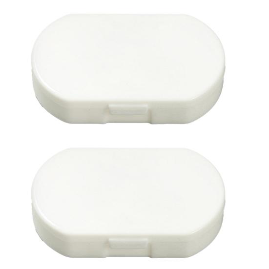 

2 шт. держатель для таблеток большой емкости экономит место пищевой класс видимый мини-кейс для офиса дома дорожные аксессуары