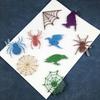 Glossy Silicone Resin Molds Halloween Spiders Keychain Mold DIY Pendant Ornaments Jewelry Epoxy Resin Crafting Mold