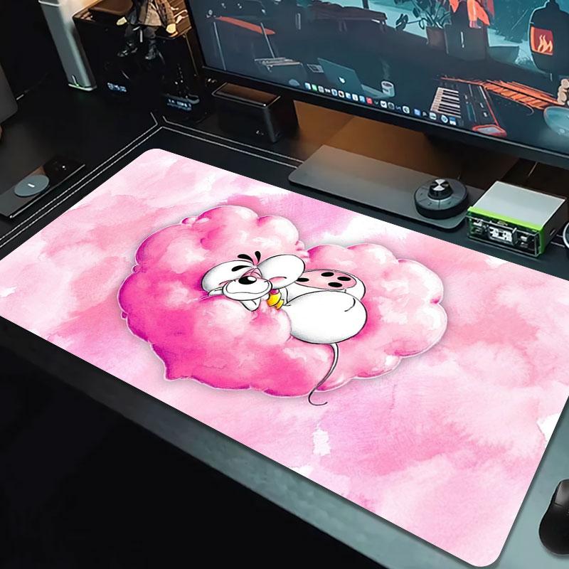Diddl Large Size Mouse Pad Large Gaming Table Cushion Non-slip Laptop Tablet Big Mousepad XXL Mat Mini PC Playmat With Lock edge