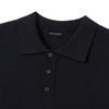 HERVINO Cable Collar Muscle Fit Short Sleeve Knit [Navy]