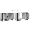 Bathroom Vanity Unit Grey Sonoma 90 X 33 X 60 Cm Particleboard