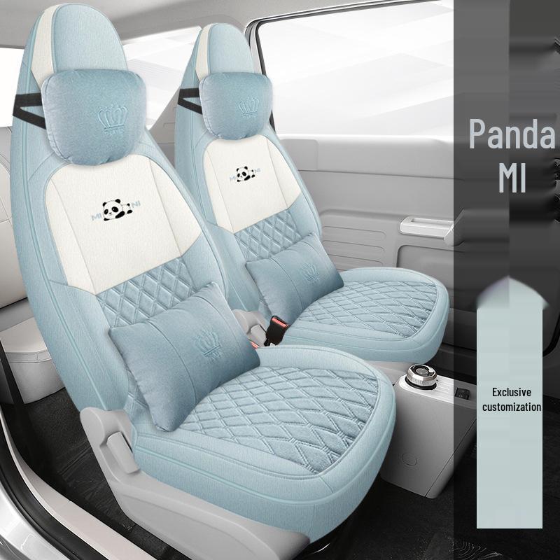 Panda Mini Cute Girl Car Seat Cover - Universal Full Coverage, All Seasons