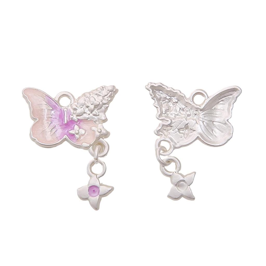 1pc/bag Alloy Matte Dripping Oil Pendant DIY Bracelet Necklace Earrings Jewelry Accessories