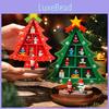 Mini Wooden Christmas Tree Festive Tabletop Decor For Holiday Home Decoration