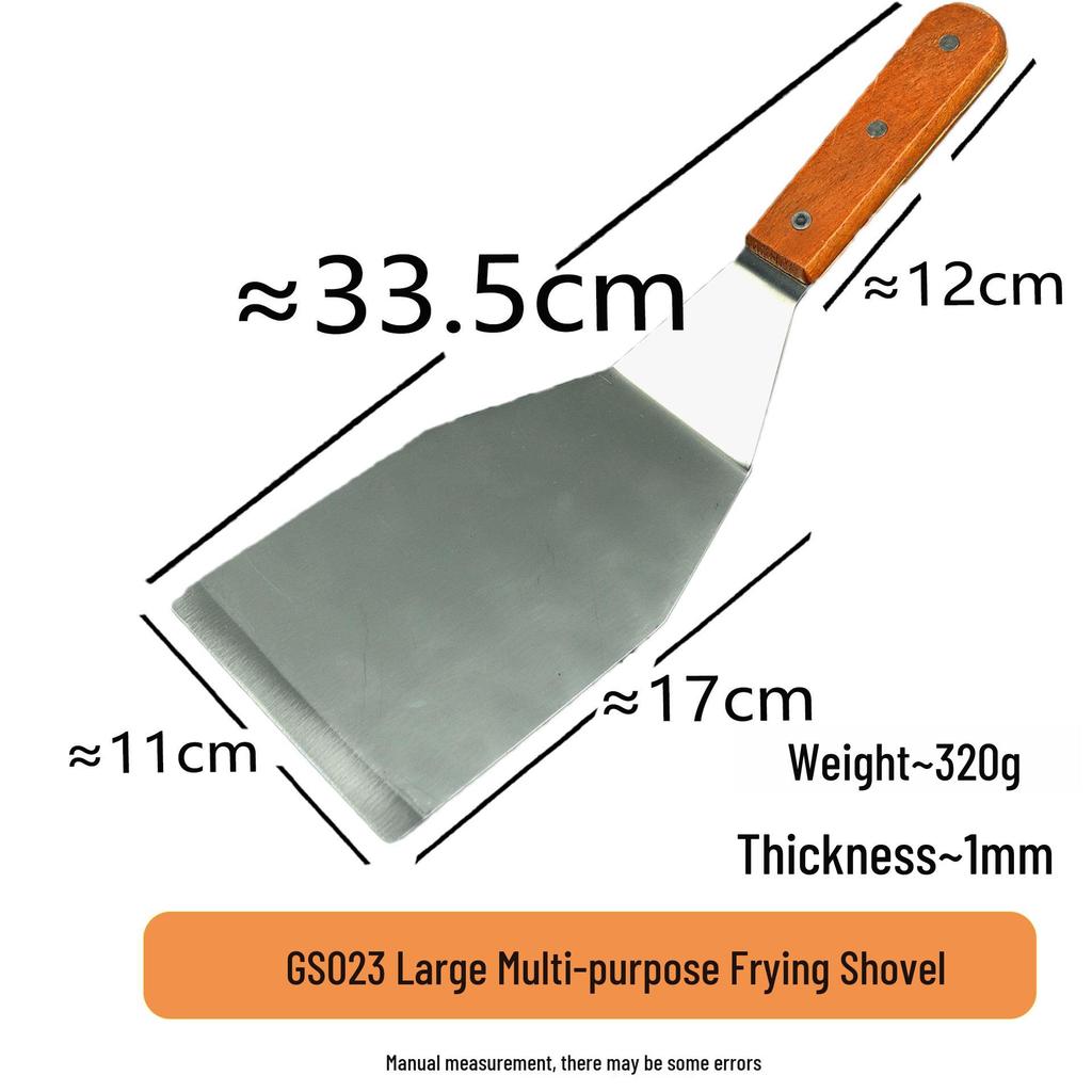 Thickened Teppanyaki Steak Spatula with Plastic Handle - Versatile Cooking and Baking Tool