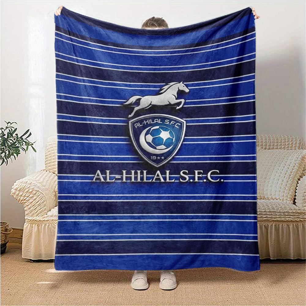 Al-Hilal SFC Print Flannel Blanket High Quality Warm Comfortable Cover for All Seasons Perfect for Gifts Home Decor
