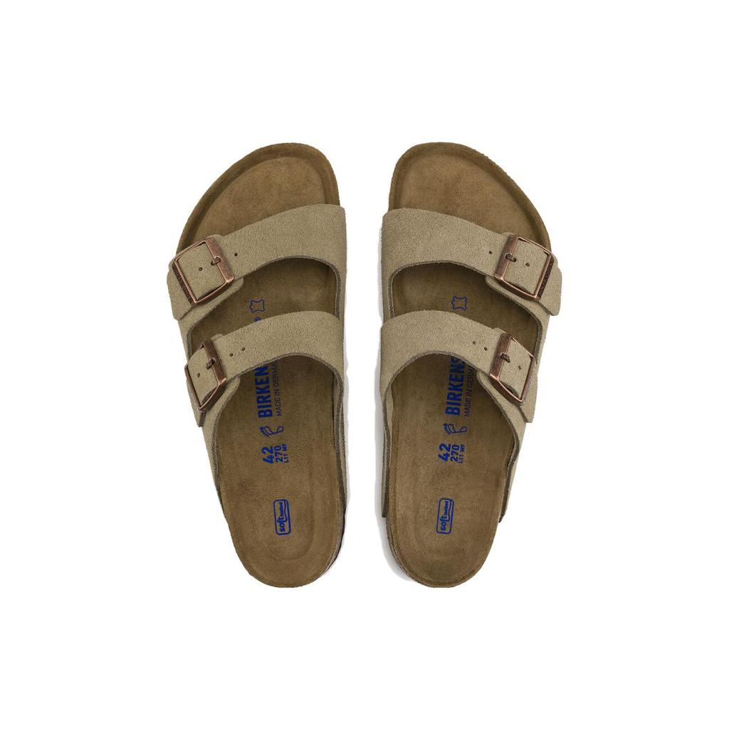 Birkenstock Arizona Soft Footbed Slide Slippers Unisex Taupe Regular 0951301