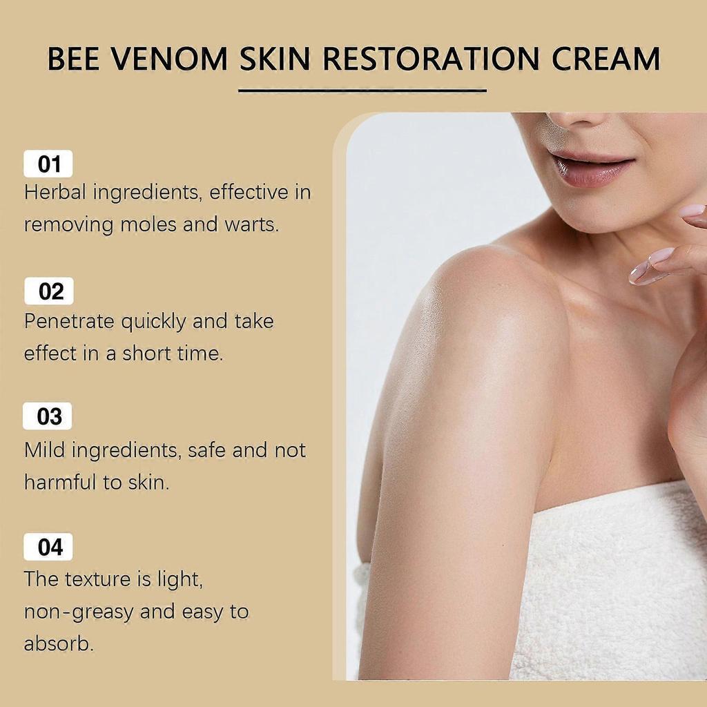 Crème Tout-en-Un au Venin d'Abeille, Crème de Soin pour la Peau au Venin d'Abeille, Crème de Soin Multi-Action, Crème Hydratante au Venin d'Abeille, Crème au Venin d'Abeille pour Tous les Types de Peau
