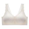 Women Skin Friendly Seamless Bubble Lace Push Up Gathering Beauty Back Camisole Bra