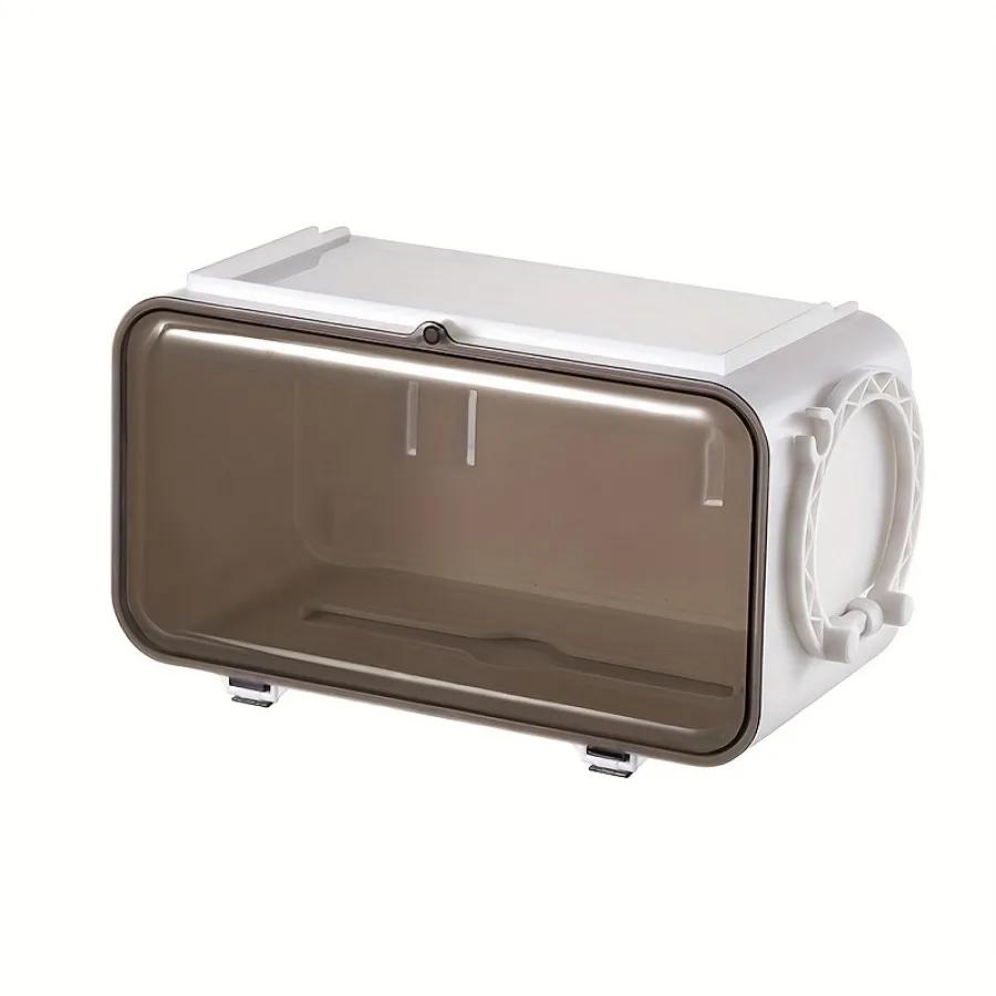 

1 шт. Коробка для хранения без перфорации, выдвижная коробка для салфеток, неперфорированный кронштейн для фена, подвесные полки для хранения вещей для туалета, гостиной