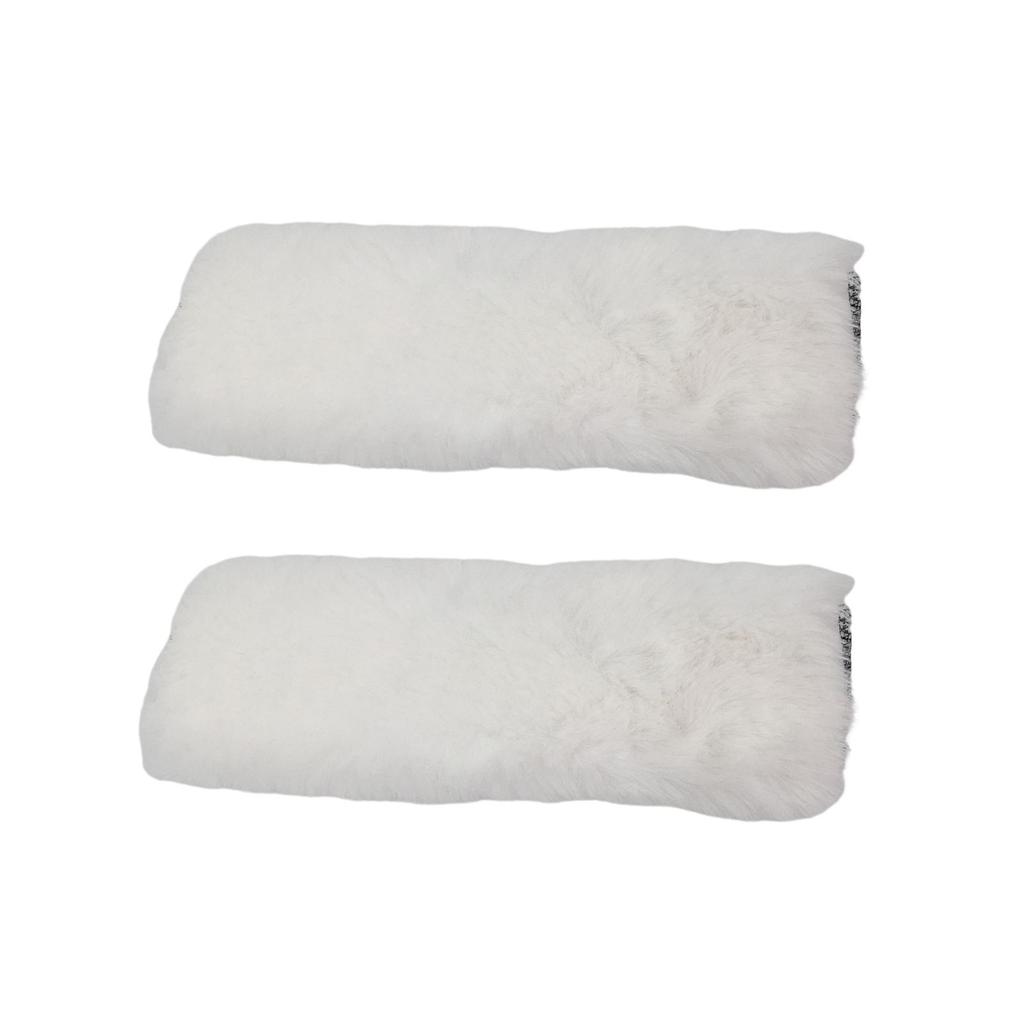 2 Pieces Auto Seat Belt Cover Comfortable Car Neck for Child White