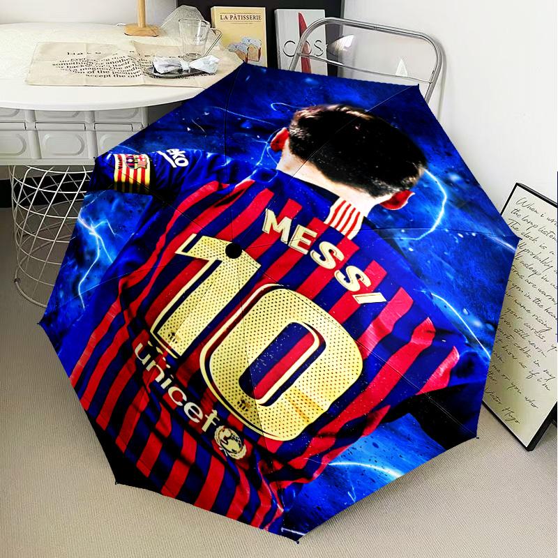 Messi's Legacy Continues Umbrella Folding umbrella, automatic umbrella 8-Frame for Travel, camping Use Gift for Halloween Christmas