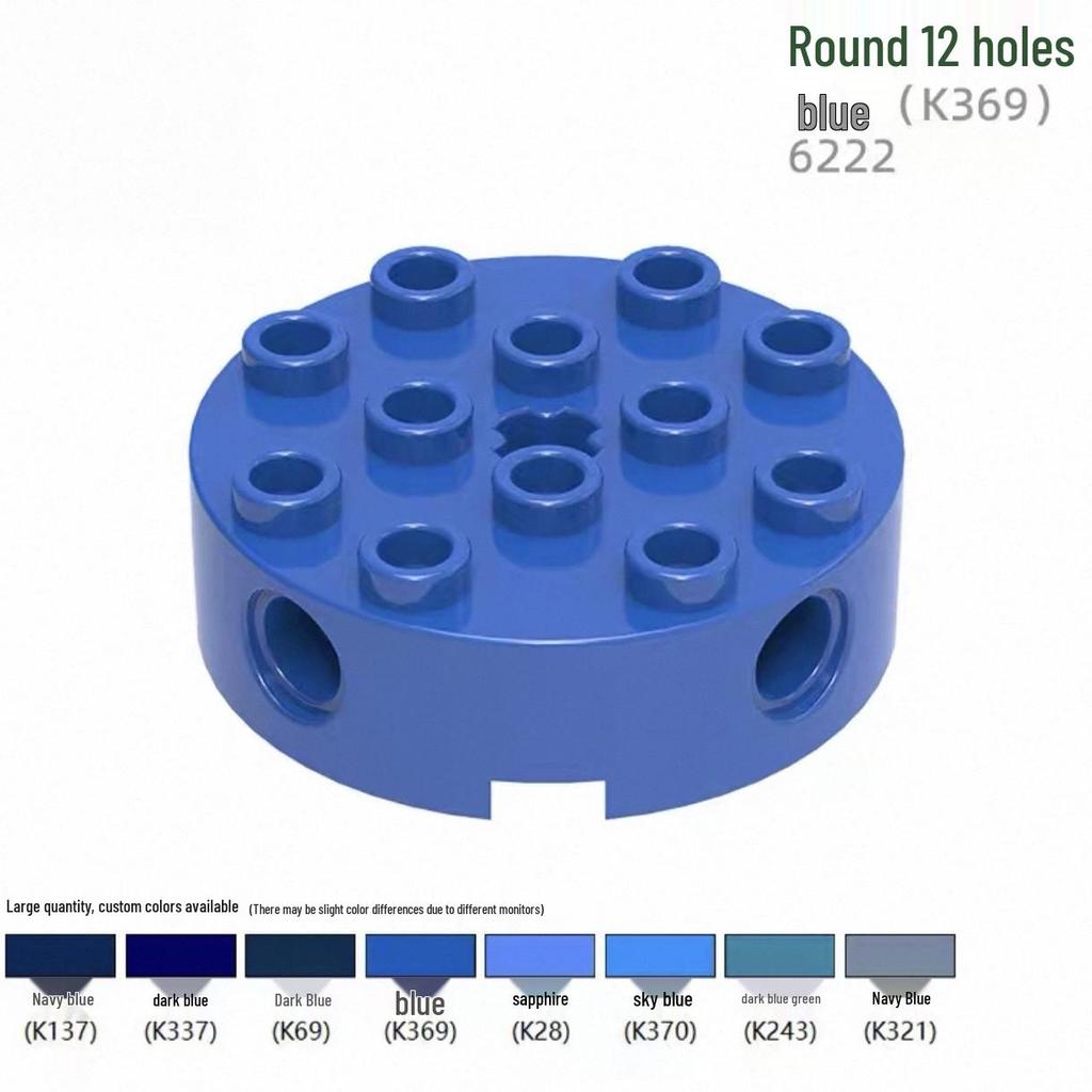 Compatible 6222 Axle Hole Cylinder Brick for Lego MOC, Small Particle Building Block