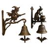 Halloween Hekseklokke Vintage Metall Velkommen Dørklokke Butikkeierklokke Hjemmekontor Inngangsdør Veggmontert Dekorativ Klokke