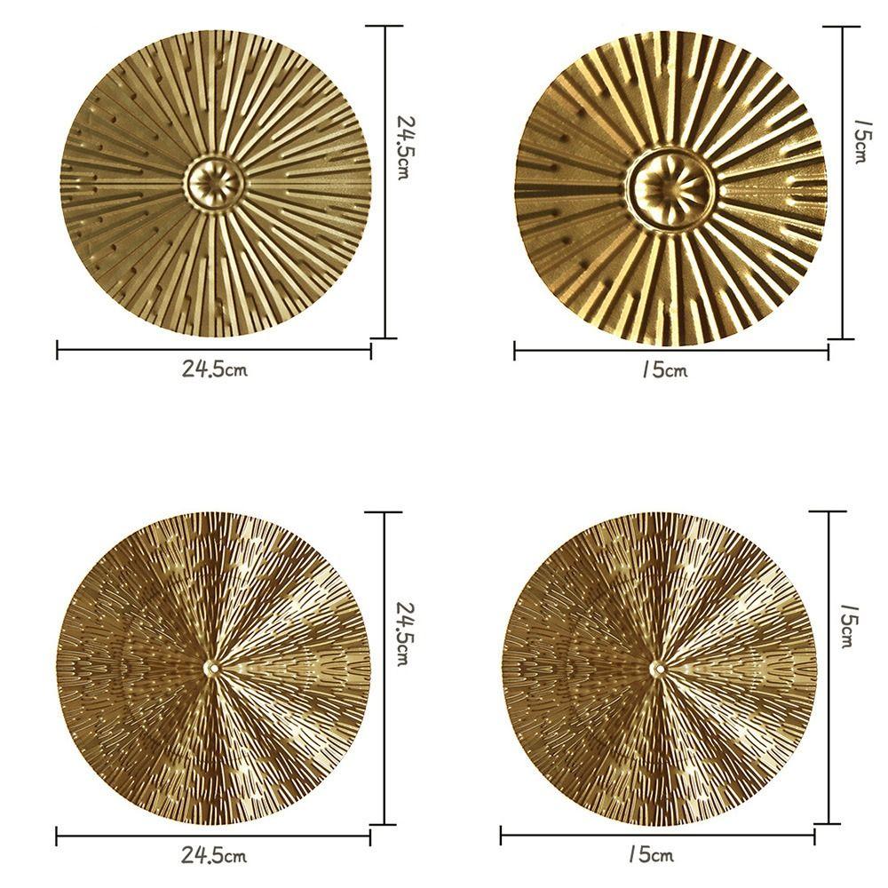 Gold Wall Ornament Iron Wrought Wall Pendants Modern Wall Hanging Decoration  Home Decoration