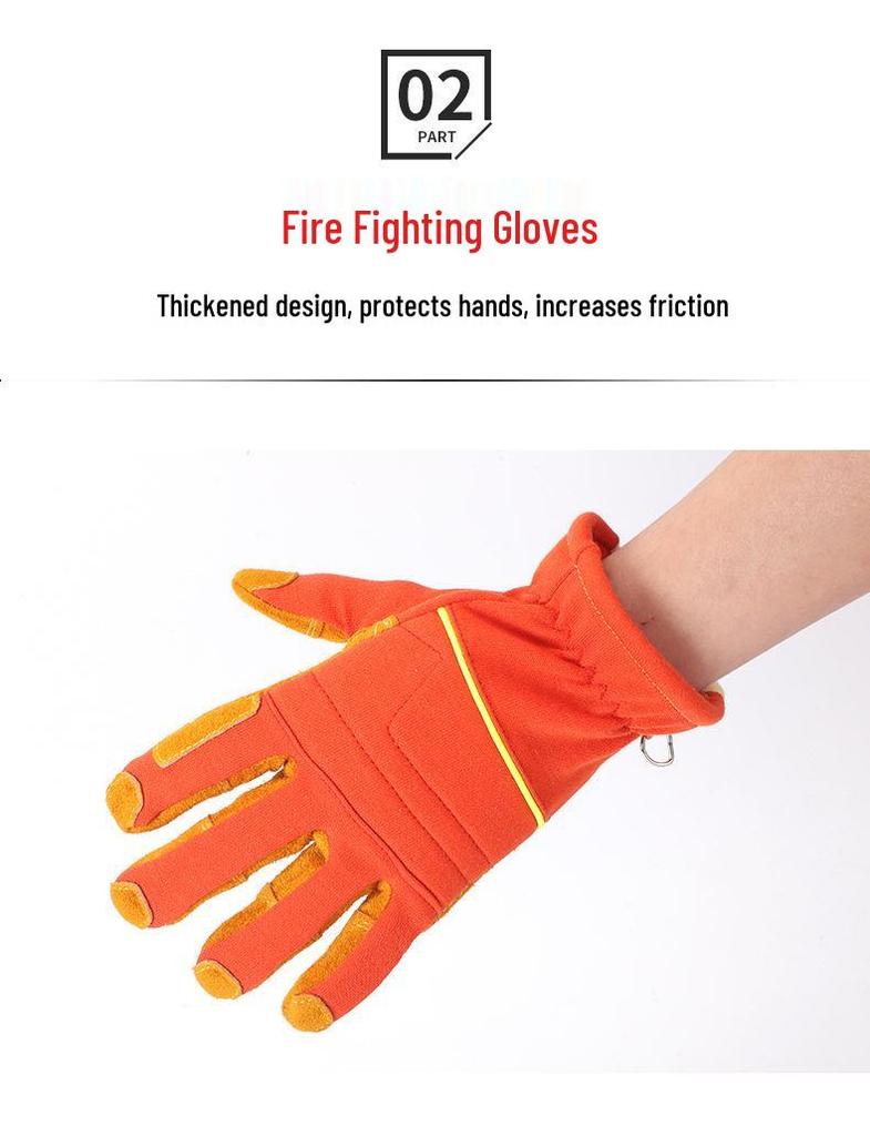 Emergency Rescue Flame Retardant Cotton Suit - 5-Piece Forest Fire Training Set