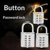 Metal Color Key Password Padlock Blind Mechanical Password Lock Gym Lock Luggage Bag Backpack Padlock