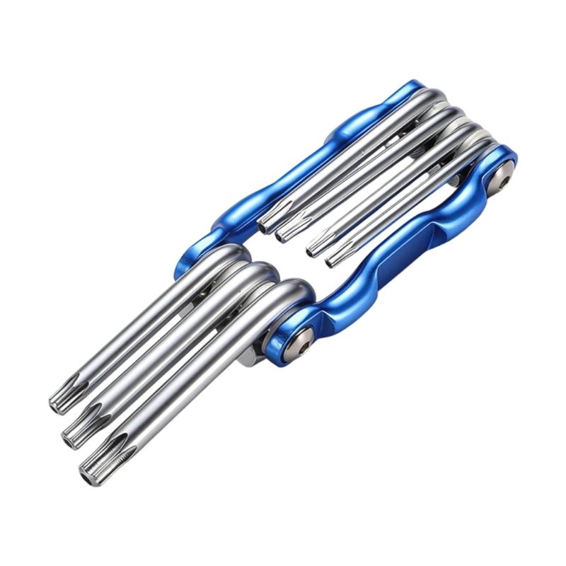 Professional Foldable Screwdriver Kit Various Size Ergonomic Hand Tool Hex Key For Machinery And Electronics