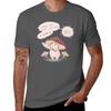 Let Me See What You Have Little Mushroom Text Tshirt Basic All Season Solid Tshirt