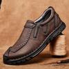 Ανδρικά Δερμάτινα Loafers Μεγάλης Μεγέθους, Casual Παπούτσια με Μαλακή Σόλα σε Στυλ 'Old Money'
